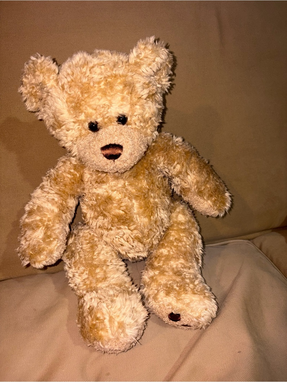 Build A Bear Curly Tan Brown Vintage 1997 Retired